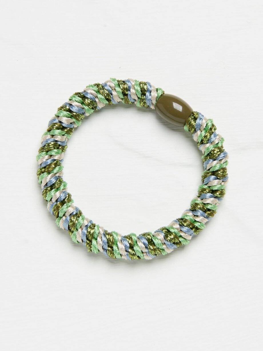 FatFace Green Twist Hair Tie
